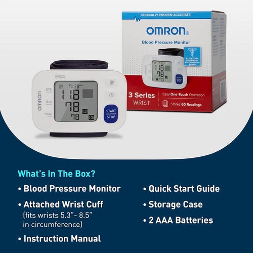 Omron 3 Series Wrist Blood Pressure Monitor